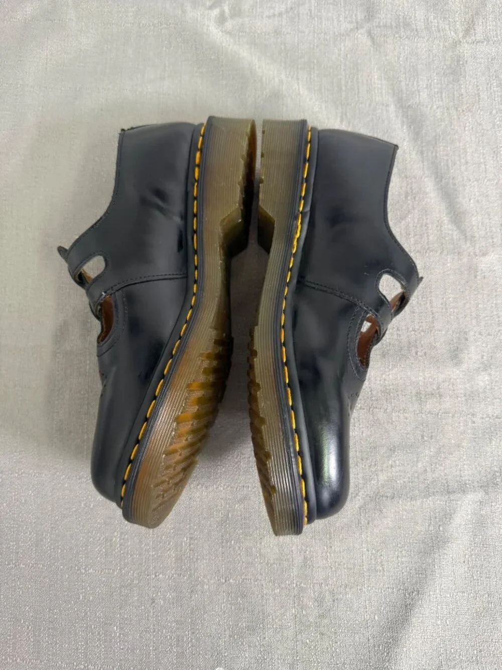 Dr. Martens Women’s Black Leather 12916 Mary Jane Buckle Round Toe Shoes Size 9L